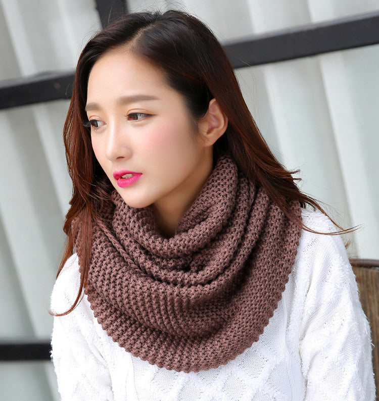 Damen Winter Schal Warm | Dick gestrickter Kuschelschal