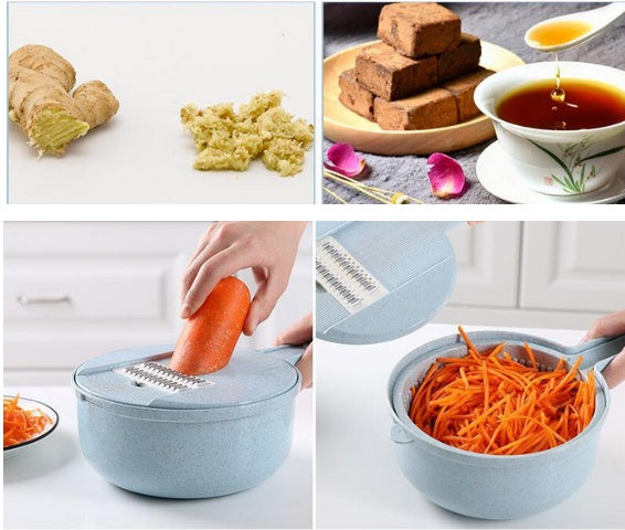 8-in-1 Vegetable Chopper Set | Mandoline Slicer Kitchen Helper