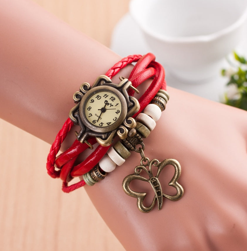 New bracelet, hollow butterfly bracelet in women's style, punk fashion, student, watch
