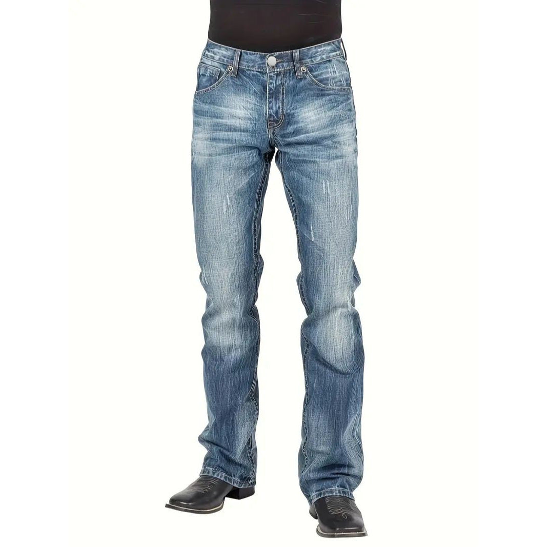 Men's Street Style Jeans – Straight Leg Trend Denim Pants