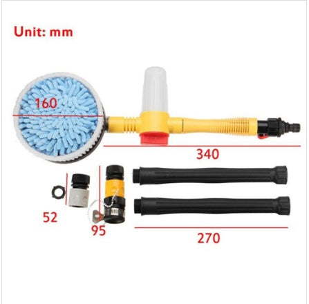 Car Wash Brush Rotating | High-Pressure Cleaning 360° Effective