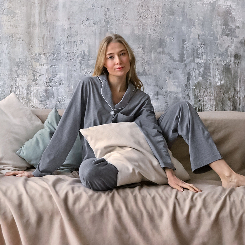 Women's Thermal Pajamas | Cotton-Silk Long-Sleeve Pajamas