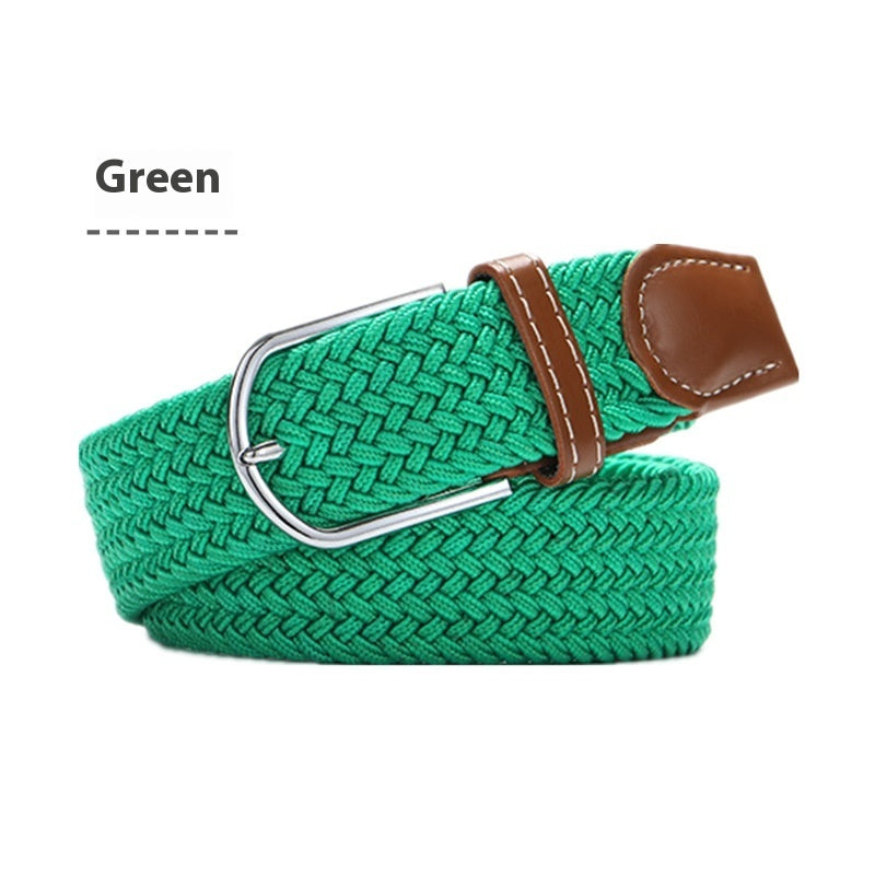 Canvas Stretch Belt Unisex | Woven Adjustable Durable Everyday