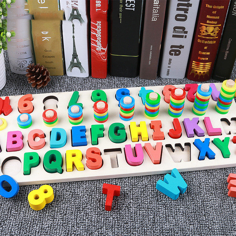 Alphabet Number Puzzle Kids | 3D Learning Toy Colorful