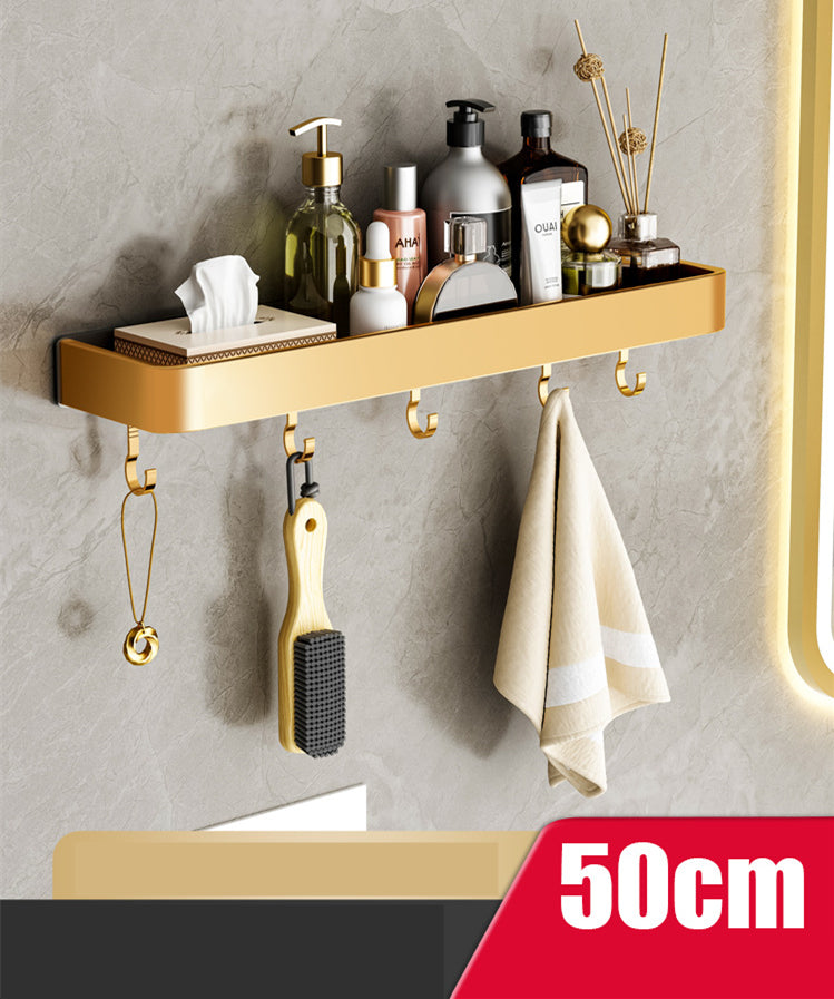 Towel Holder No Drilling | Bathroom Shelf Wall | Towel Rack