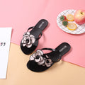 Women's Floral Slippers | Flat Comfortable Summer House Slippers