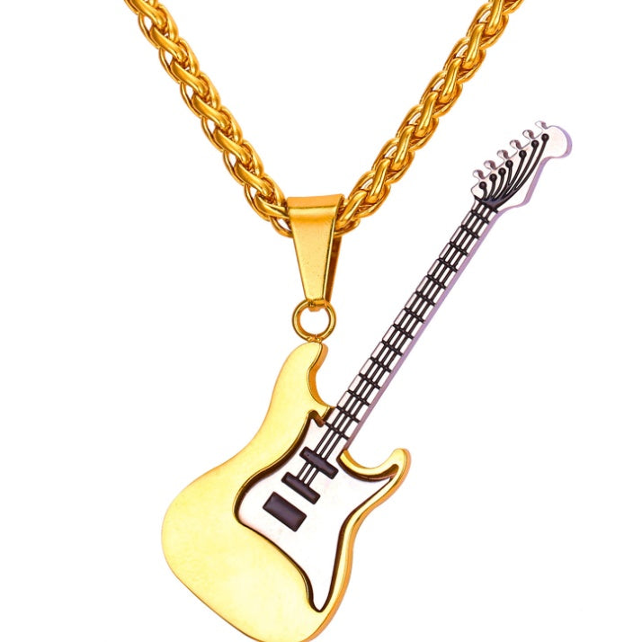 Stainless Steel Guitar Pick Necklace – Rock Style for True Music Lovers