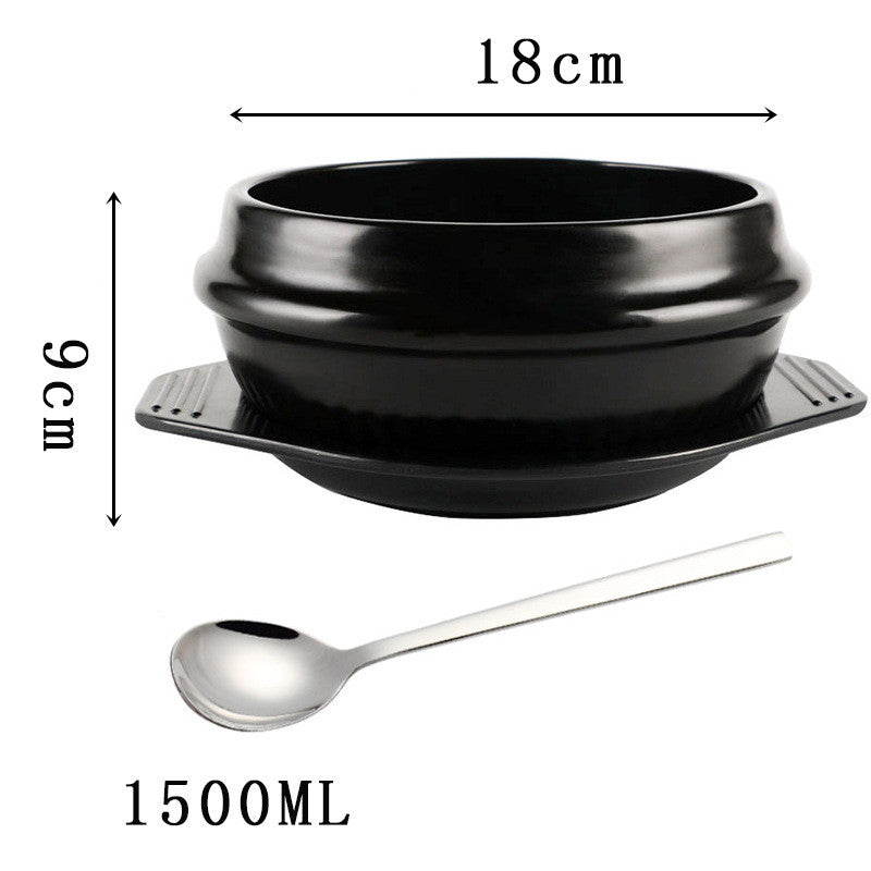 Korean Bibimbap Ceramic Bowl - Premium Ramen - Casserole Bowl