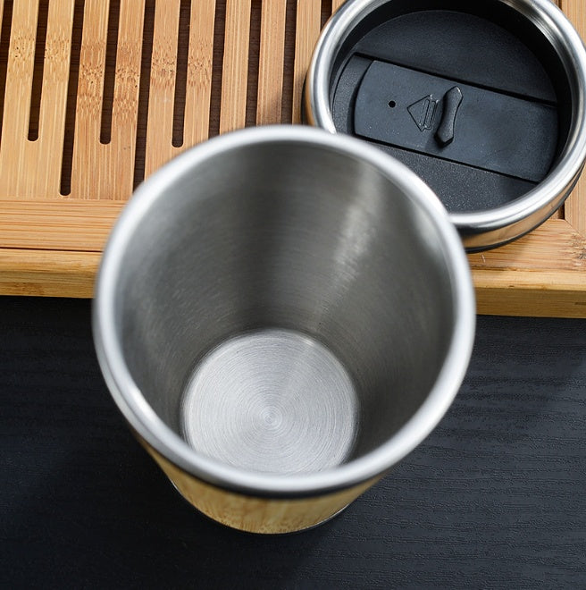 Bamboo Coffee Mug Premium - Sustainable To Go Cup
