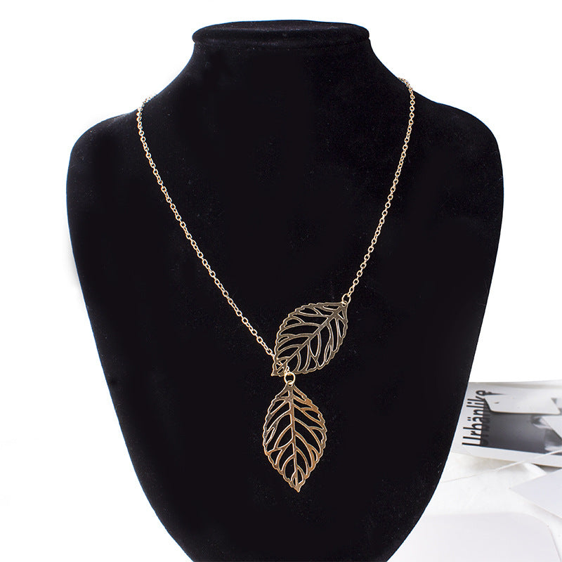 Elegant Leaf Necklace – Natural Women's Jewelry with Timeless Style