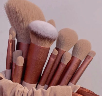 13-teiliges Make-up Pinsel Set | Profi Kosmetikpinsel für Foundation, Blush & Lidschatten