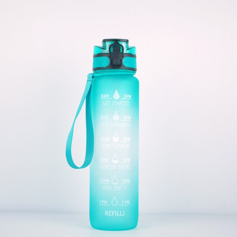 1000ml Transparente Trinkflasche Kawaii – BPA Frei Sportflasche