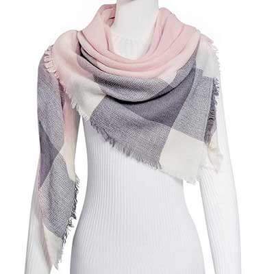 Damen Dreiecksschal Elegant | Herbst Winter Schal Stola