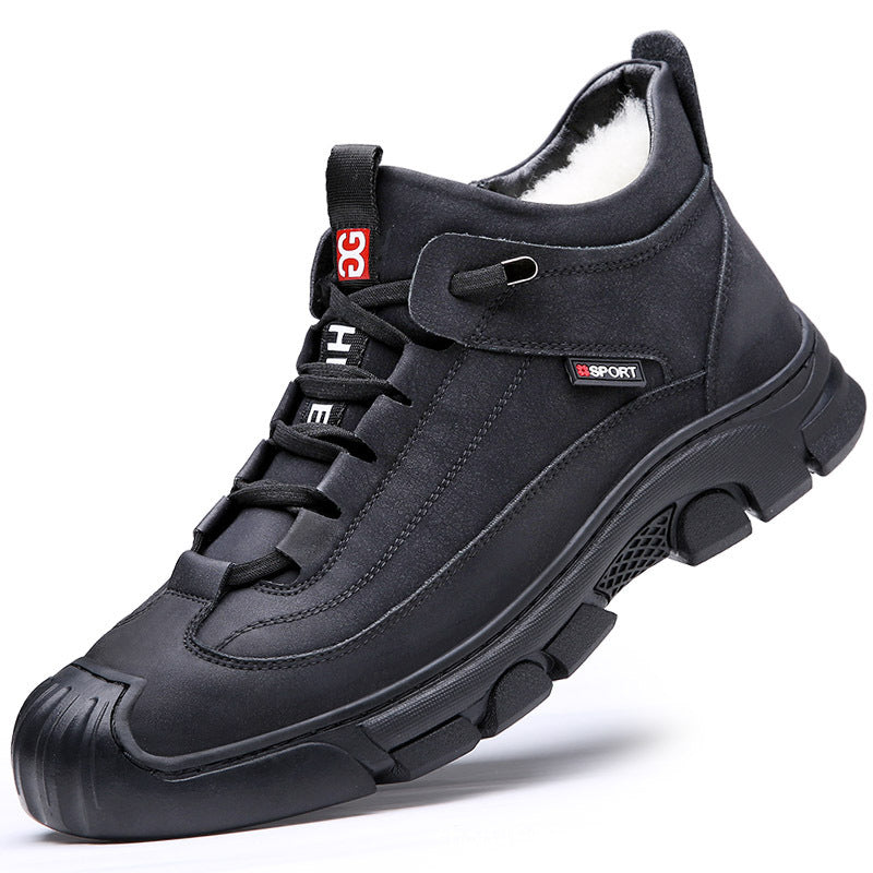 Men's Winter Snow Boots Warm Lined – Non-Slip Thermal Boots Large Sizes