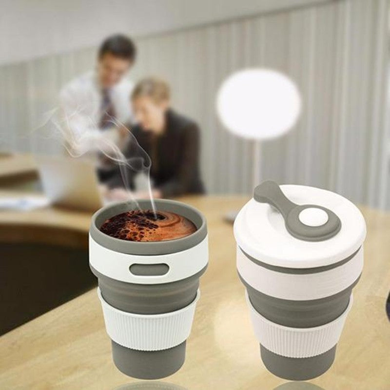 Foldable Silicone Travel Mug – BPA-Free Coffee To Go Mug