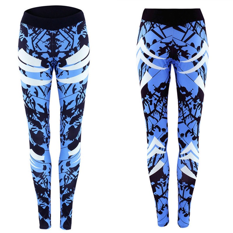 Dark Blue Gym Leggings for Women | High-Waisted Fitness Pants