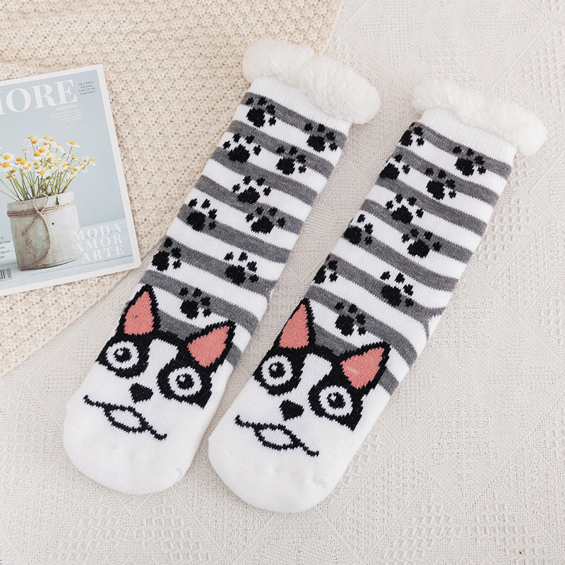 Women's Cozy Mid-Calf Socks | Warm Carpet Tube Socks