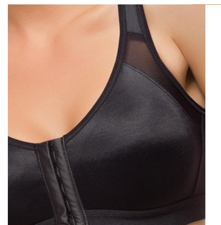 Plus Size Sports Bra without Underwire | Front Closure Comfort Bra