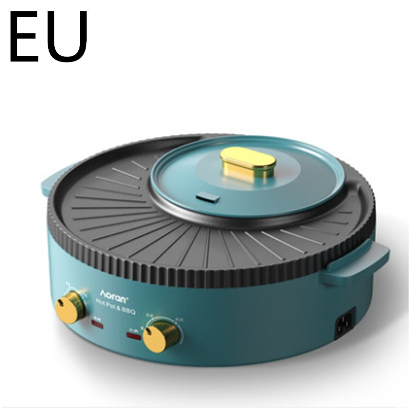 2in1 Hot Pot & Elektrogrill – Multifunktions BBQ Grillpfanne