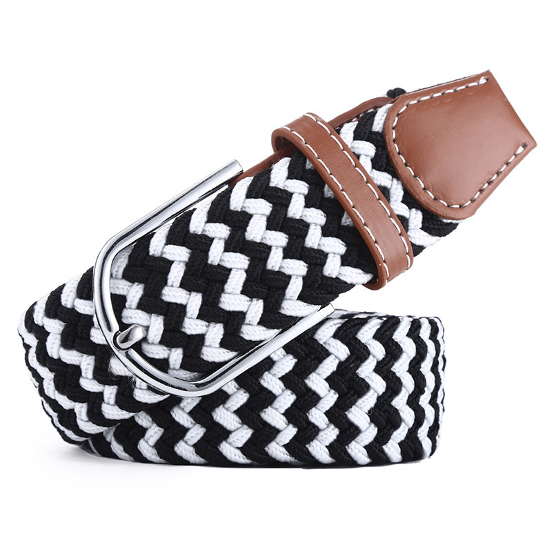 Canvas Stretch Belt Unisex | Woven Adjustable Durable Everyday