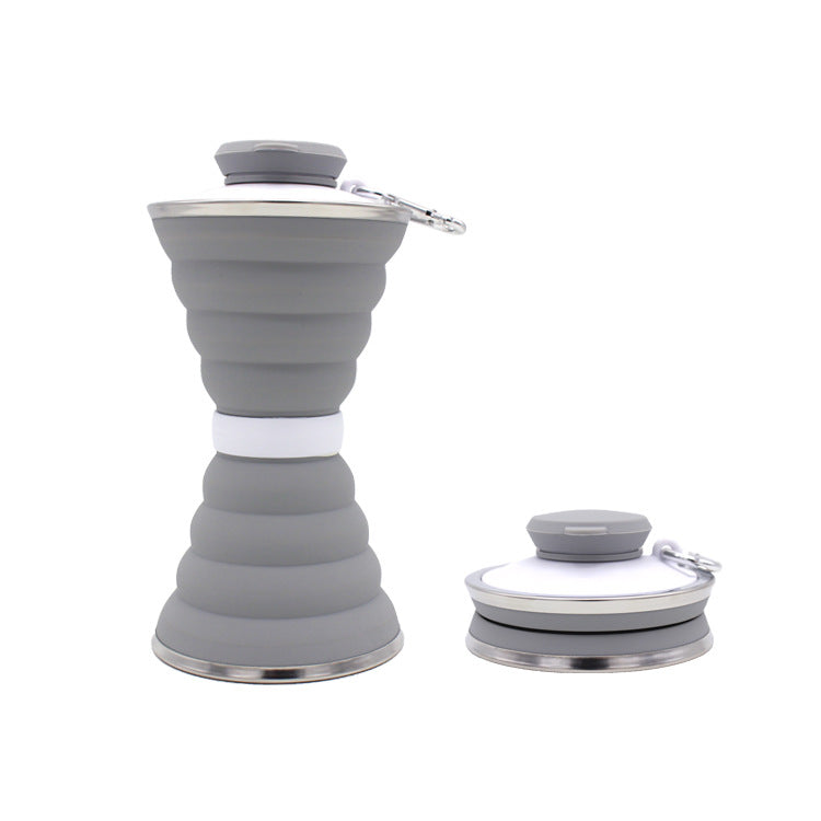 500ml Foldable Silicone Water Bottle – Leak-proof Travel Bottle