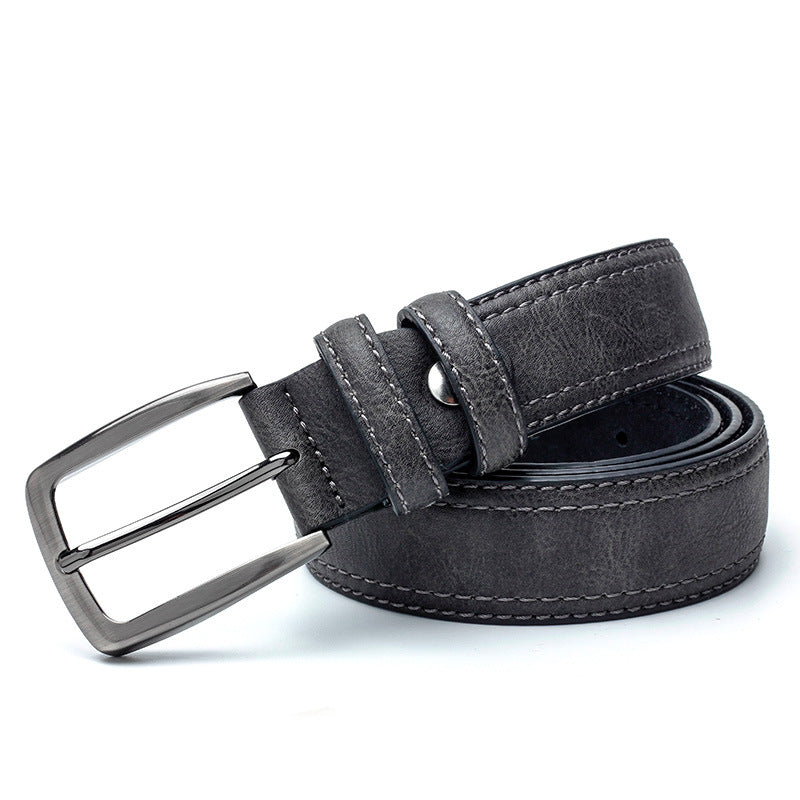 Vintage Men's Leather Belt | Designer Jeans Leather Luxury Belt