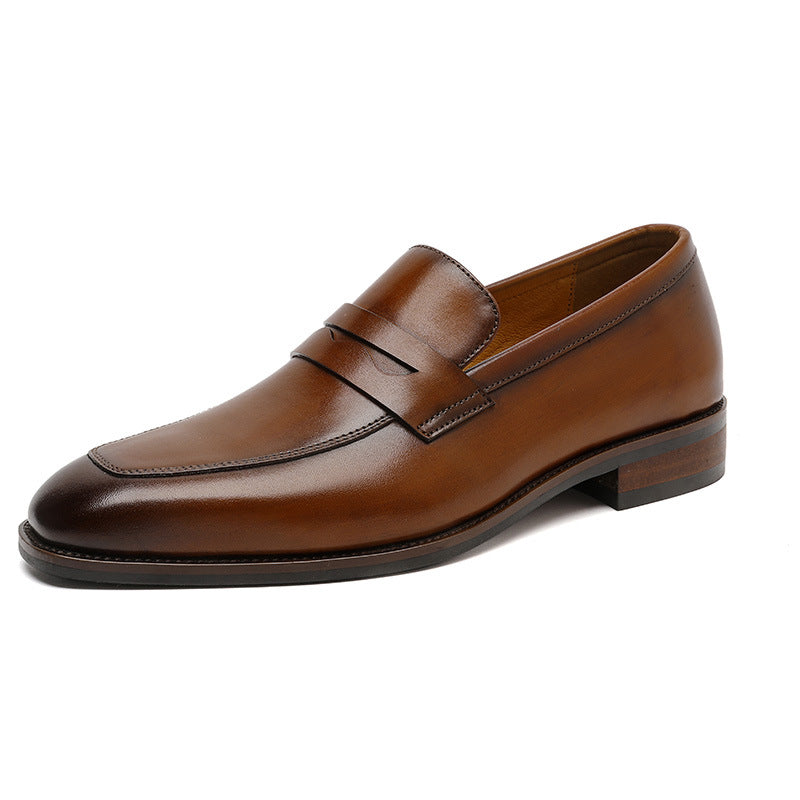 Men's Leather Loafers Business | Cowhide Comfortable Elegant