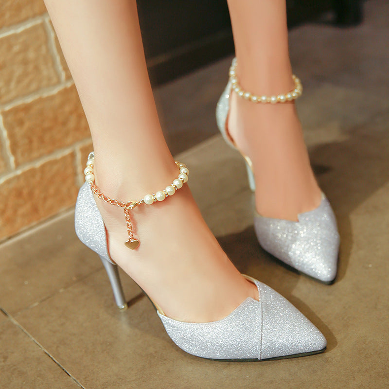 Glitter Pumps for Women Gold Silver | Elegant High Heels Shoes