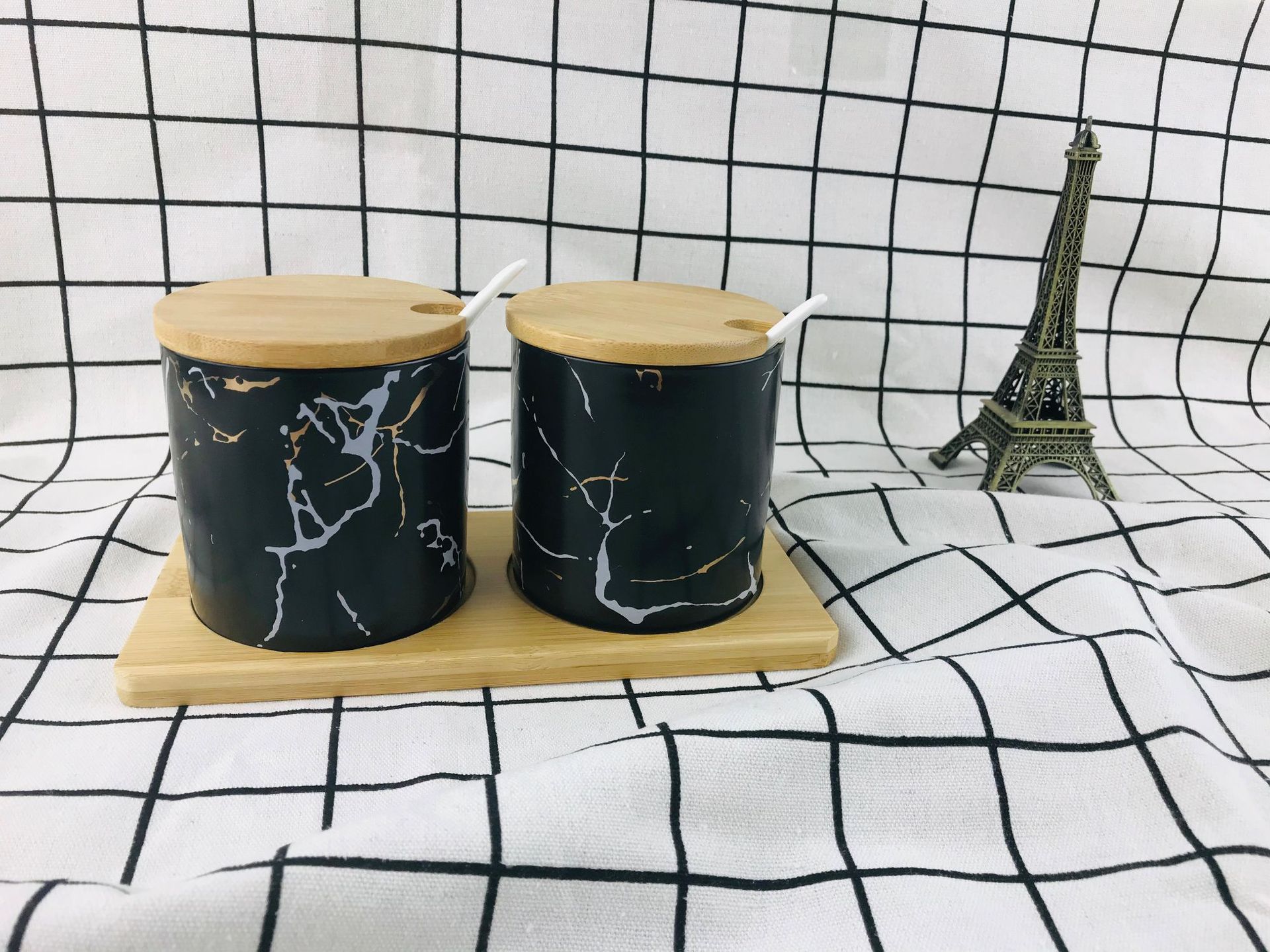 Ceramic Spice Jar Japanese | Round Storage Jar Kitchen Decor