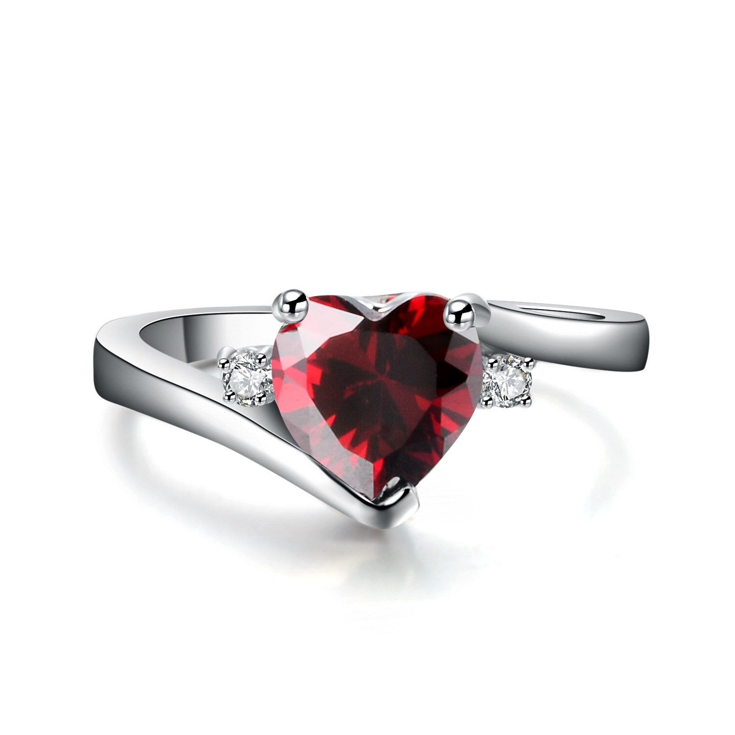 Bunter Zirkon-Liebesring (Farbiger Ring)