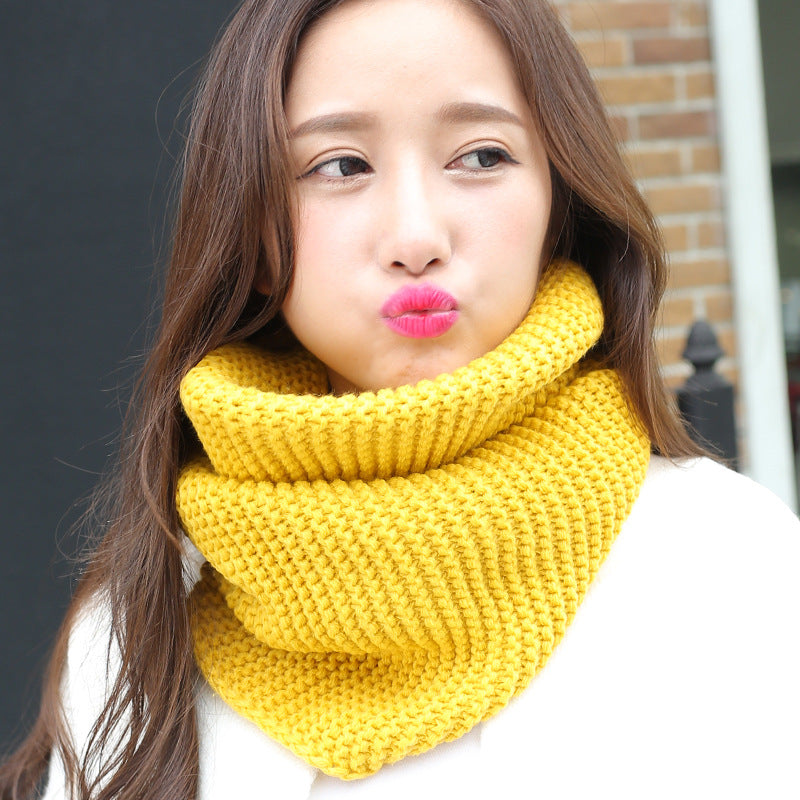 Damen Winter Schal Warm | Dick gestrickter Kuschelschal