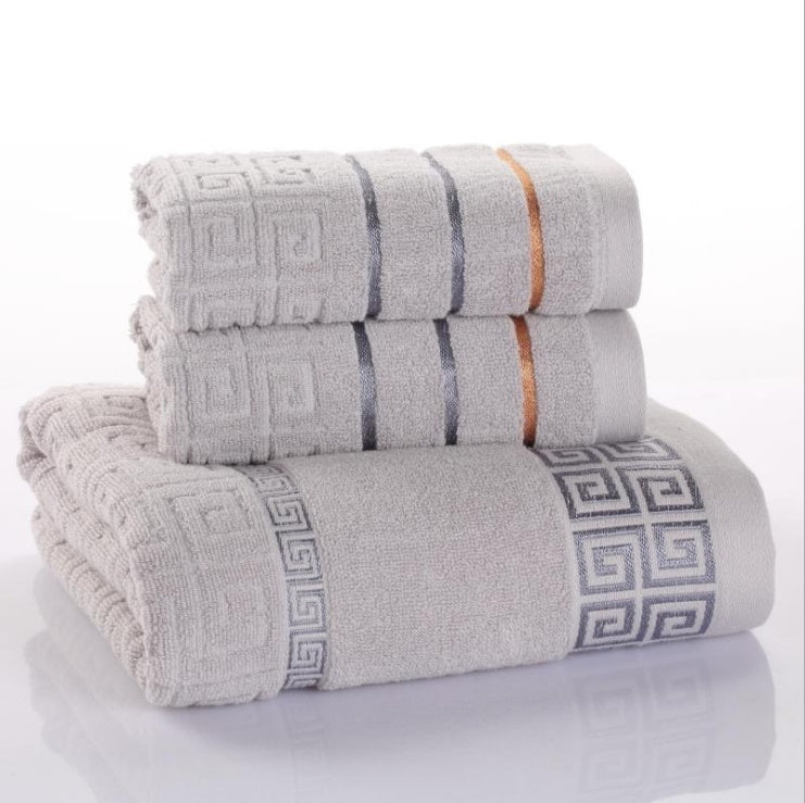 3-Piece Cotton Towel Set | Soft, Absorbent