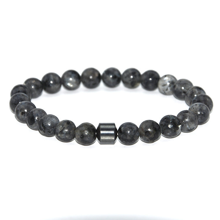 Schwarzes Tigeraugen-Perlenarmband
