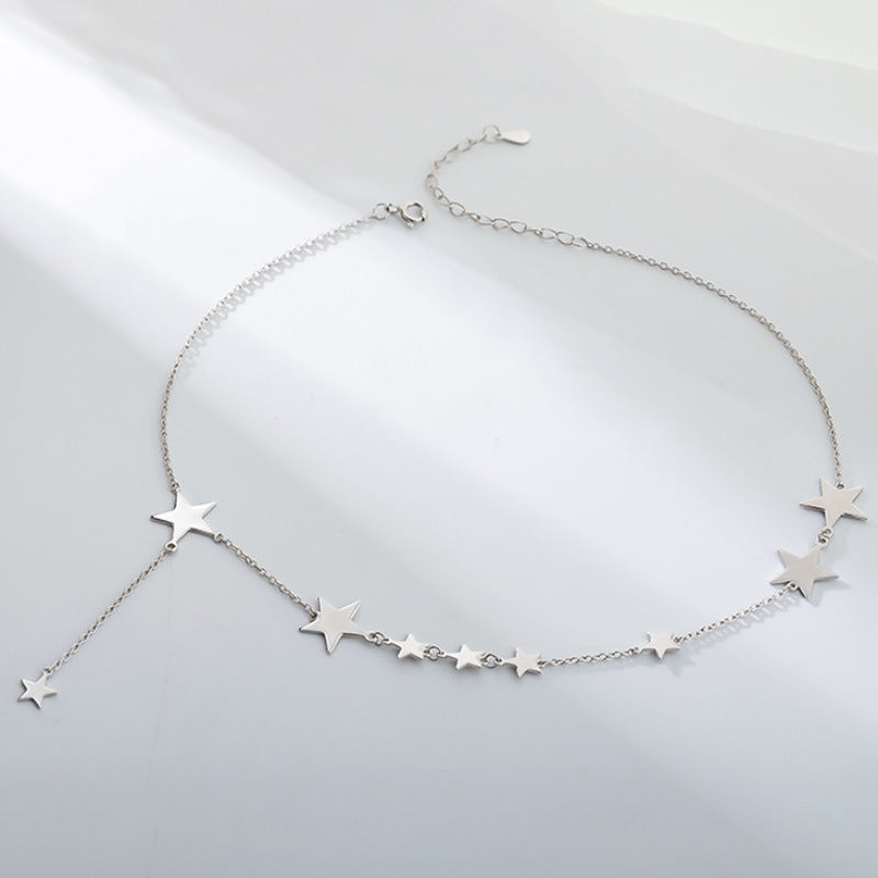 Delicate Star Necklace Short - Sparkling Women's Jewelry for an Elegant Look