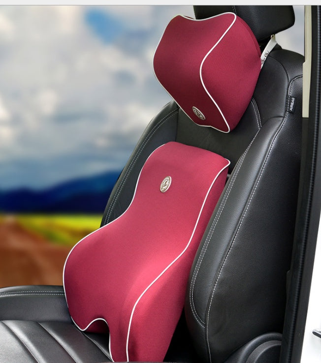 Car Lumbar Cushion Memory Foam Ergonomic Comfortable Back Support