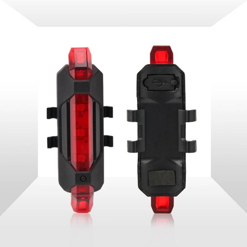 LED Bicycle Rear Light Bright | USB Rechargeable Waterproof & Non-Slip