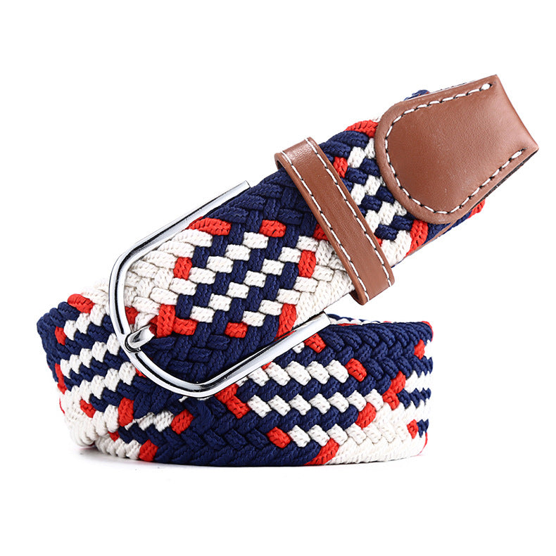 Canvas Stretch Belt Unisex | Woven Adjustable Durable Everyday