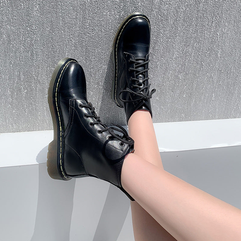 Rosa Damen Stiefeletten | Modische Boots mit Keilabsatz