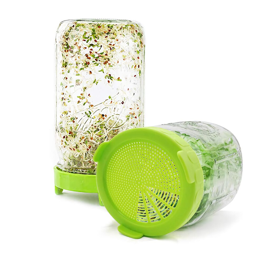 Sprouting Jar Set | Sprouting Lids Mason Jar | Microgreens Cultivation