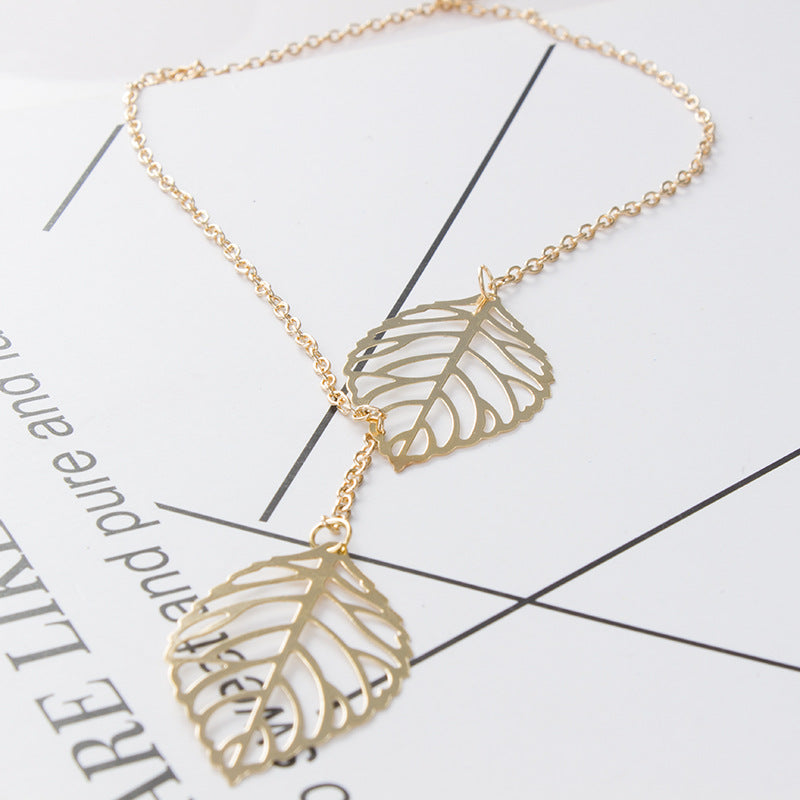 Elegant Leaf Necklace – Natural Women's Jewelry with Timeless Style