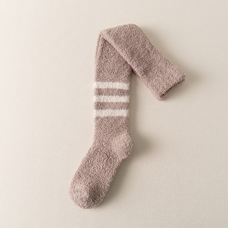 Men's Over-the-Knee Thermal Socks | Coral Fleece extra warm