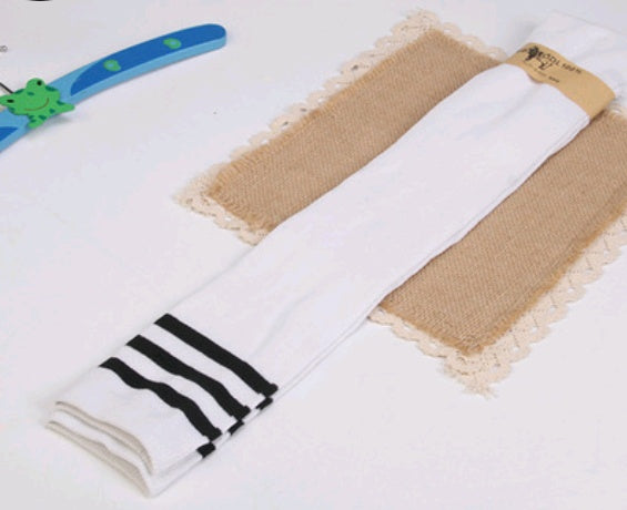 Damen Overknee Streifen Socken – College Style Japan Look