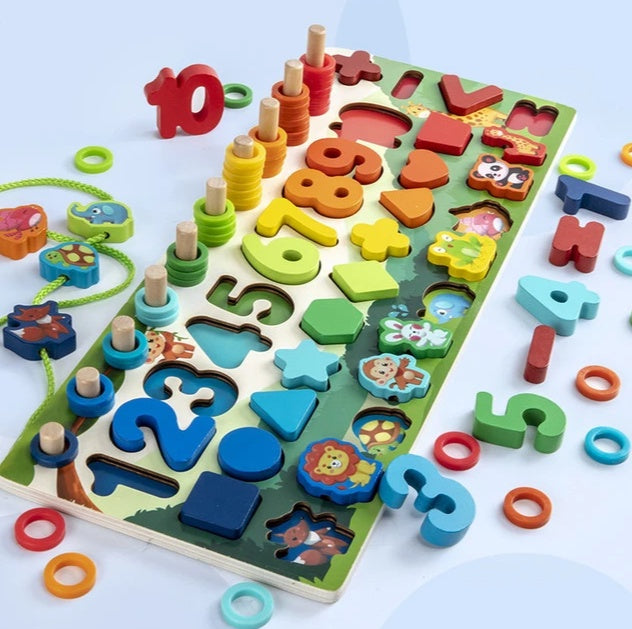 Alphabet Number Puzzle Kids | 3D Learning Toy Colorful