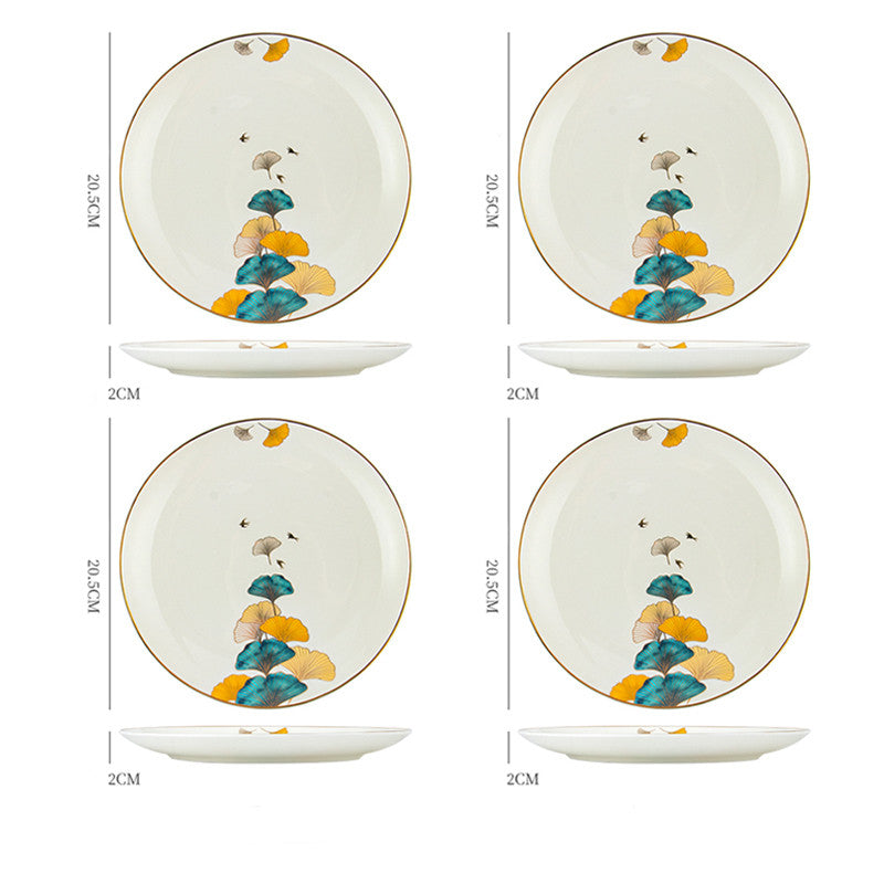 Ceramic Steak Plate Porcelain | Elegant Dinner Plate Kitchen