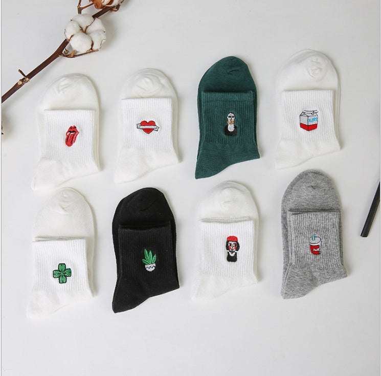 Harajuku Cartoon Socken | Korean Style Baumwoll Paar Socken