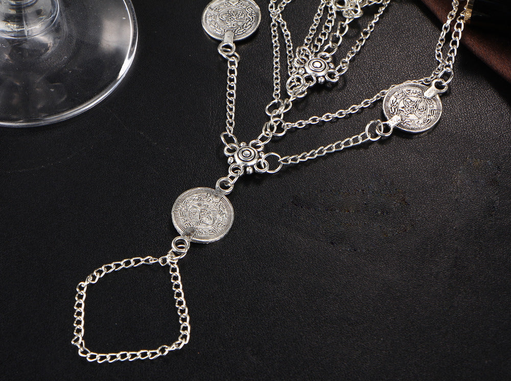 Elegant Silver Ankle Bracelet with Barefoot Sandals Design – Stylish Anklet & Foot Jewelry