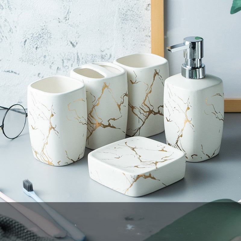 Modern Bathroom Set | Mouthwash Tumbler | Elegant Bathroom Accessories