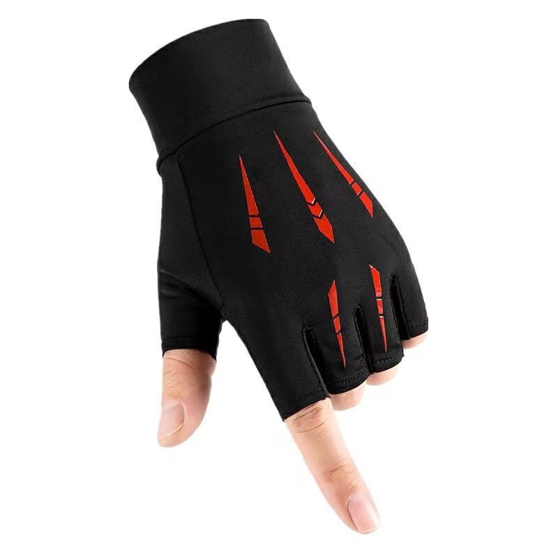 Half-Finger Gloves Summer Ice Silk Non-slip Breathable