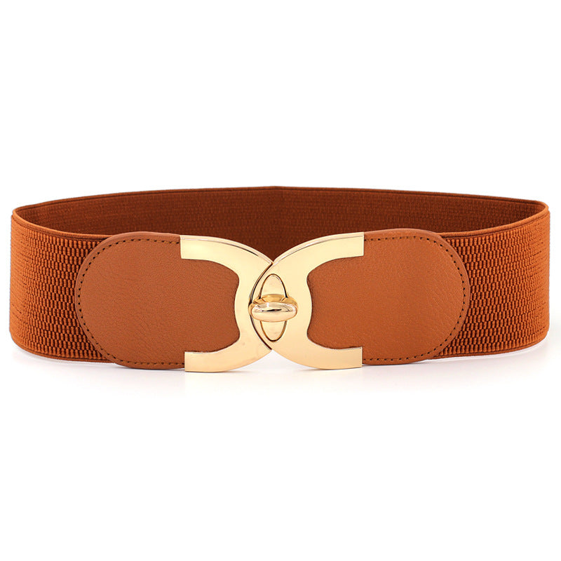 Women's Stretch Belt Gold | Twist-Lock Elegant Waist Belt