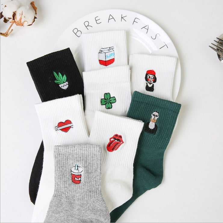 Harajuku Cartoon Socken | Korean Style Baumwoll Paar Socken